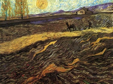Campo cerrado con el labrador Vincent van Gogh Pinturas al óleo